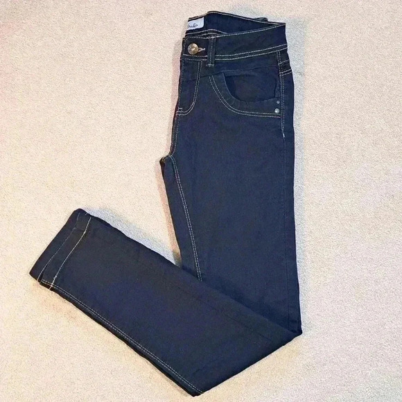 Suko Jeans Womens Size 28 Blue Denim Straight Leg Dark Wash Jeans - Picture 12 of 12